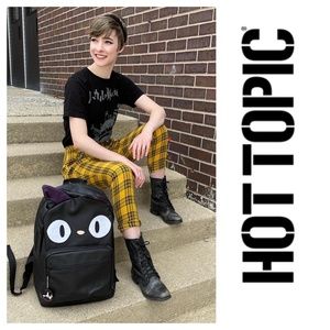 Hot Topic Yellow & Black Plaid Pants